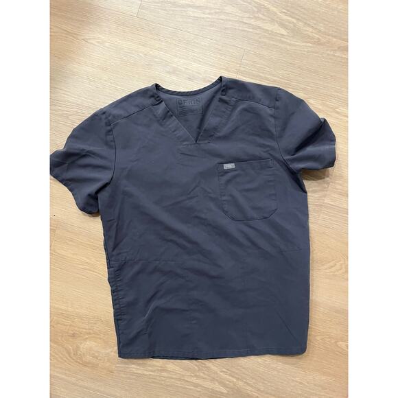 Figs size small women’s grey scrub top - Picture 1 of 4
